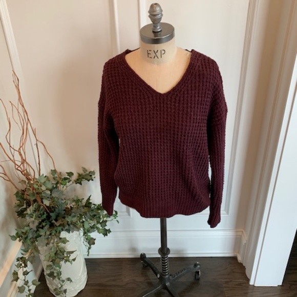 Moral Fiber NWT Women's  Lace Up Back Sweater - Picture 5 of 15